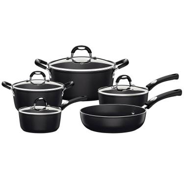 Imagem de Jogo de Panelas Tramontina Mônaco 5 Pçs Induction Alumínio Rev. Antiaderente Starflon 28799002