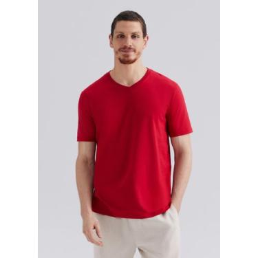 Imagem de Camiseta Básica Masculina Manga Curta Regular Decote V World - Hering,