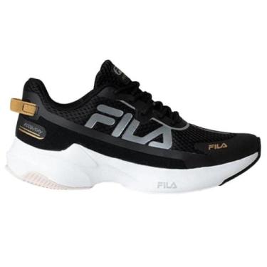 Imagem de Tênis Fila Recovery Feminino - Preto/Cinza/Dourado