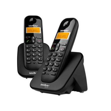 Imagem de Telefone sem fio com ramal ts 3112 preto - intelbras, Preto