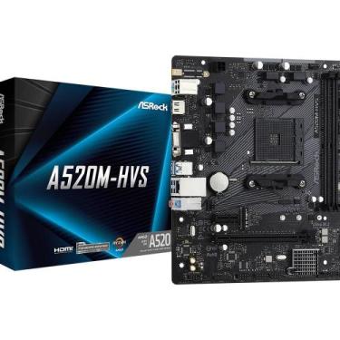 Imagem de Placa Mãe AsRock A520M-HVS AMD AM4 mATX DDR4