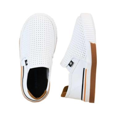 Imagem de Tênis Infantil Masculino Slip On Molekinho Branco/Caramelo-Masculino