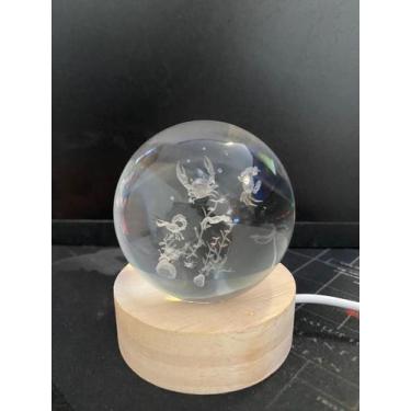 Imagem de Luminária De Mesa Bola De Cristal 3d Decoração Marinha - Oásis Markt, 