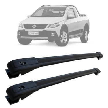 Imagem de Rack De Teto Travessa Volkswagen Saveiro Cross 2009 a 2018 Aluminio MN