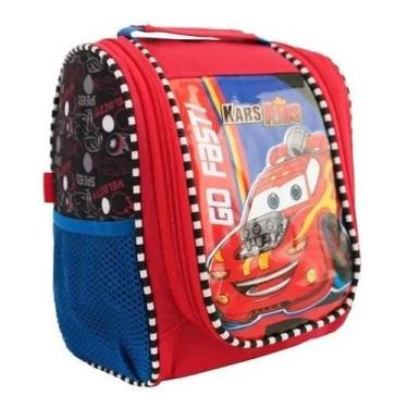 Imagem de Lancheira Térmica Carros Listra Infantil Escolar La3855 - Vozz