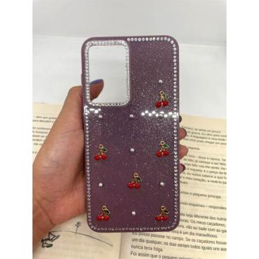 Imagem de Capa de celular compatível com Galaxy A36 5G e A56 5G Cherry Cor:Roxo 