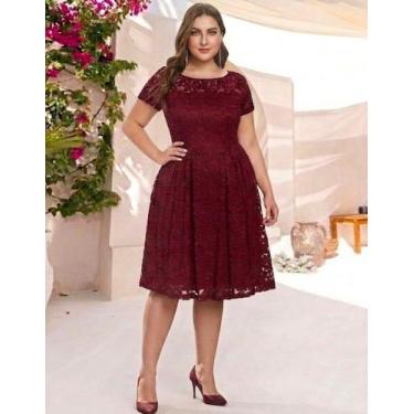 Imagem de Vestido Plus Size 29 Renda Madrinha Aniversario Formatura Festa - Shoo