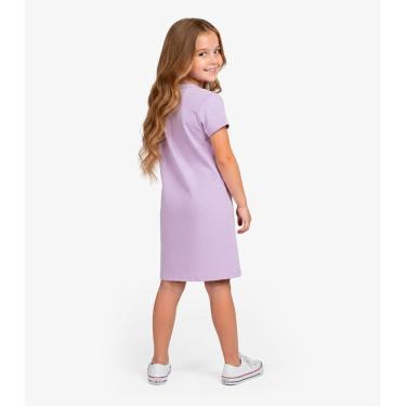 Imagem de Vestido Menina Infantil em Molecotton Select Roxo