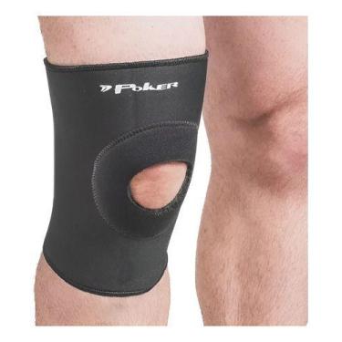 Imagem de Joelheira Poker Curta Esportiva Neoprene Cod: 16454, Preto, M
