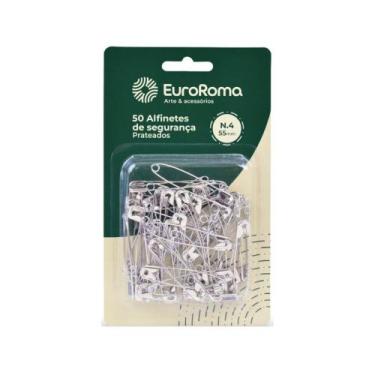 Imagem de Alfinete Seguranca Metal 50pc N.4 - EuroRoma, Unico