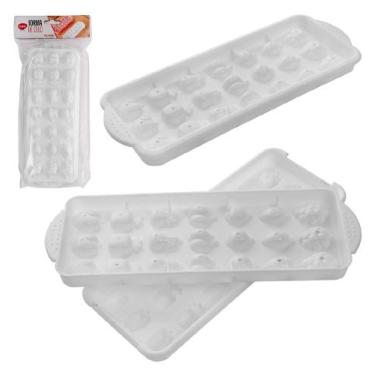 Imagem de Forma de Gelo com Tampa Formato Frutas 3D com 21 Cavidades - KOPECK