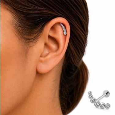 Imagem de Piercing De Pata 925 Pontos De Luz Para Hélix E tragus - Princesa das 