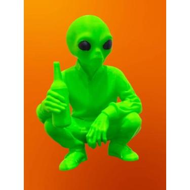 Imagem de Boneco 3D Et Extraterrestre Alienígena Tomando Uma 15 cm - ACTION FIGU