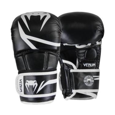 Imagem de Luva de MMA Venum Sparring Challenger Evo - Preto e Branco, P/M