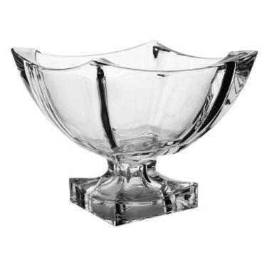 Imagem de Centro de mesa em cristal com pé L'Hermitage Noble 20,8x18,5cm: Brilho