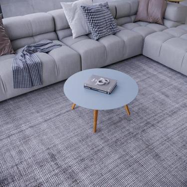 Imagem de Mesa de Centro Vesta Redonda 31cm x 67cm x 67cm Cinza - Previlege