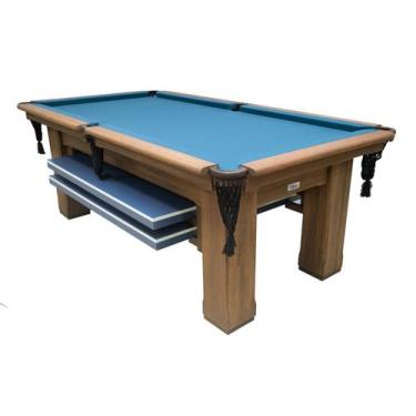 Imagem de Mesa de Sinuca Vintage com Tampo de Ping Pong - 2,34x1,34 - Nelson Bil