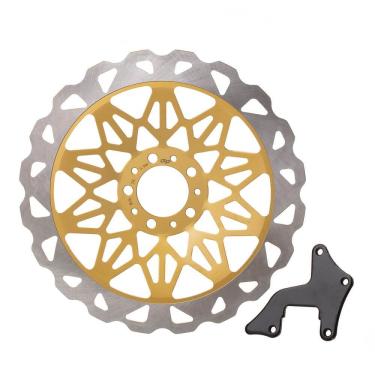 Imagem de Disco de Freio Dianteiro GP7 CG 150 04-08 Over Size 320MM Dourado com Alta Performance em Frenagem G&P
