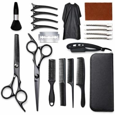 Imagem de Kit de Tesouras para Corte de Cabelo XWKJLIE, Conjunto Profissional co