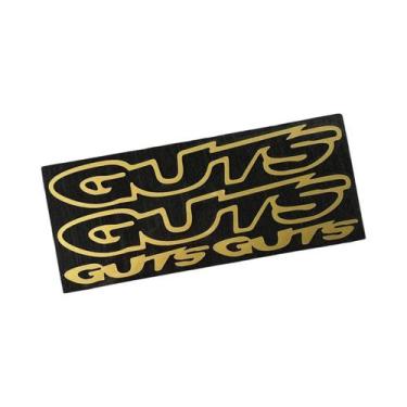 Imagem de 4 Adesivos de Vinil com Letras GUTS, Impermeáveis para Tanque de Moto,