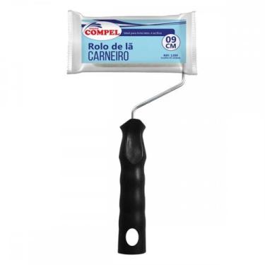Imagem de Rolo La Compel 9Cm Carneiro 1209 - Kit C/12 Pecas - PINCEIS COMPEL