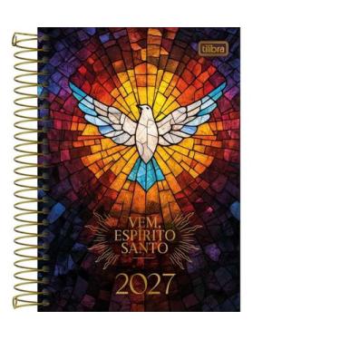 Imagem de Agenda Espiral Diária 14,2 X 20,3 Cm Bíblica 2027 Tilibra - Capa D
