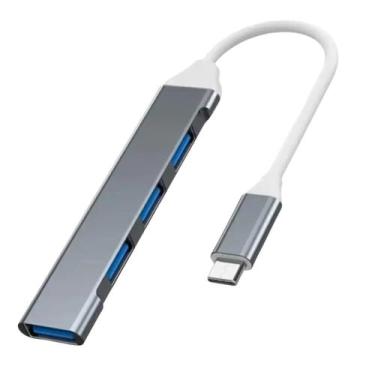 Imagem de Hub USB 3.0 Tipo-C OTG 4 Portas Adaptador Extensor Alta Velocidade - D