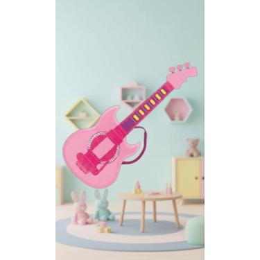 Imagem de Guitarra Infantil Musical Com Microfone e Função MP3 - Congratulations