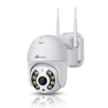 Imagem de Câmera de Segurança IP Wi-Fi Branca Visão Noturna Monitoramento Reside