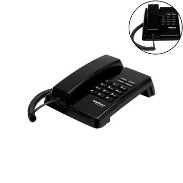 Imagem de Telefone com Fio Intelbras TC 50 Premium Funções Flash Redial Pause Mudo e Modo PABX Preto