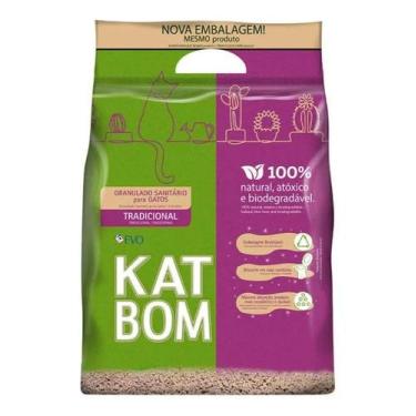 Imagem de Granulado Katbom Areia Higiênica Biodegradavel P/Gatos 3 Kg - Congratu