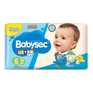Imagem de Fralda Babysec Galinha Pintadinha Ultrasec G 34 Unids Sem gê