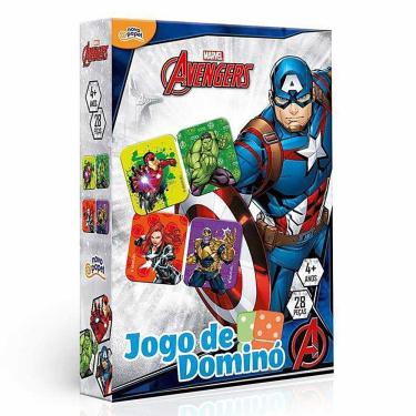 Jogo de Dominó Colorido com Estojo 28 pcs - America 10