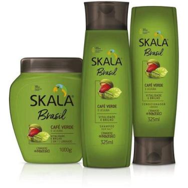 Imagem de Kit Skala Café Verde Shampoo + Condicionador + Creme De Tratamento