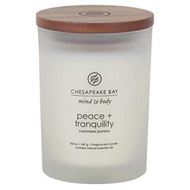 Imagem de Vela perfumada Chesapeake Bay®, Peace + Tranquilidade (Cashmere Jasmim), frasco médio