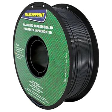 Imagem de Filamento Impressora, Masterprint, PLA, 3D, Preto, 1,75 mm, Rolo de 1 kg