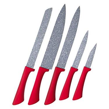 Imagem de Euro Home - Conjunto de Facas 5 Peças Colorstone Volcano - FAC5487