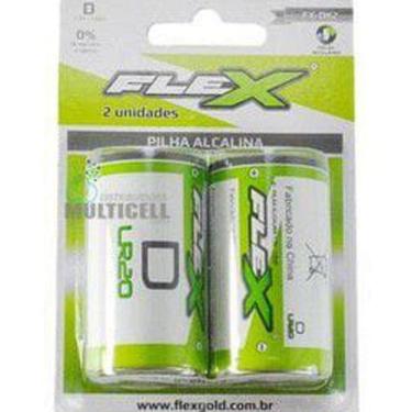 Imagem de Pilha Alcalina D Grande Lr20 Cartela 2Un 1.5V Fx-Dk2 Flex