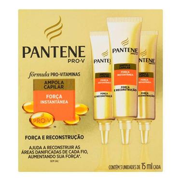 Imagem de Kit Ampola Pantene Força e Reconstrução 15ml 3 Unidades