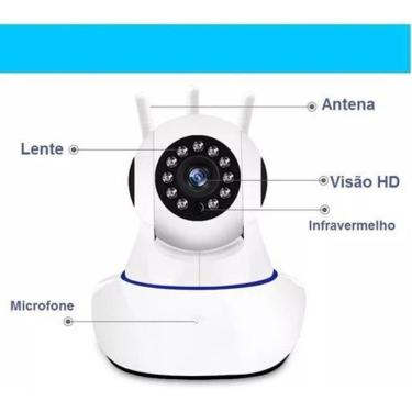 Imagem de Câmera Ip Robô Ahd Alta Definição P2P Onvif Micro Sd 360 G