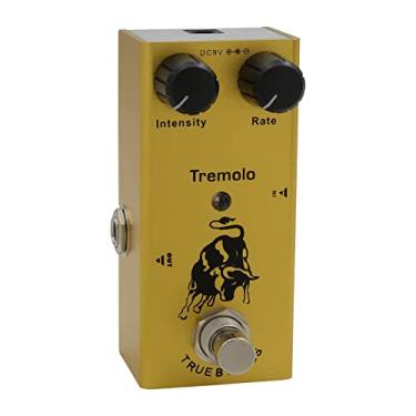 Imagem de Yuwao Pedal De Efeito De Guitarra Elétrica Ef-09 Mini Pedal De Efeito De Guitarra Elétrica Portátil Mini Único Pedal De Efeito De Guitarra Elétrica Com True Bypass - Tremolo (Amarelo)