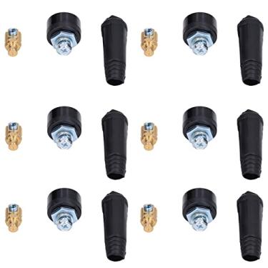 Imagem de Conector de cabo de soldagem TIG, soquete de latão seguro 200-250A TIG para soldadores para máquina de solda