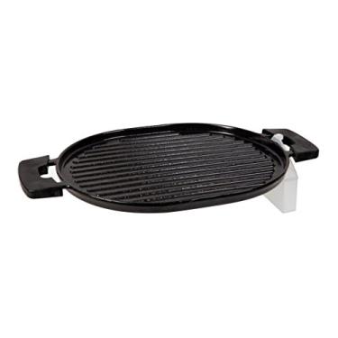 Imagem de NUWAVE Grelha de ferro fundido com revestimento antiaderente esmaltado, projetada para o fogão de indução de precisão Nuwave preto 41,4 cm x 26,4 cm x 1,8 cm