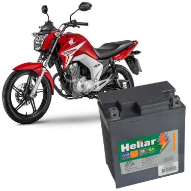 Imagem de Bateria Moto Cg 150 Heliar HTZ7L PowerSports Selada 6Ah 12V