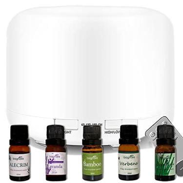 Imagem de Umidificador De Ar Quarto Bebe Luminária Abajur Led + 5 Essências