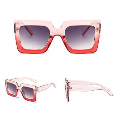 Imagem de Óculos de Sol Quadrados Grandes Óculos de Sol Moda Feminina Óculos de Sol Feminino Senhora Designer Vintage Tons Gafas Óculos De Sol,3,China