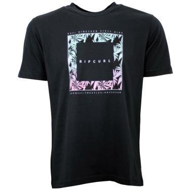 Imagem de Camiseta Rip Curl Tropic Logo Filter Preta Masculina