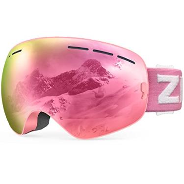 Imagem de ZIONOR XMINI Óculos de esqui infantis – Óculos de neve de snowboard para meninos e meninas jovens