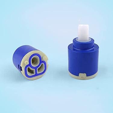 Imagem de Cartucho de torneira, válvula de cartucho de disco de cerâmica de 25 mm para torneiras de misturador monobloco para banheiro ou cozinha (3 furos 25 mm)