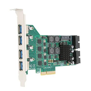 Imagem de PCIE para USB 3.0, placa de expansão PCIE para USB 3.0 resistente a altas temperaturas para para LINUX